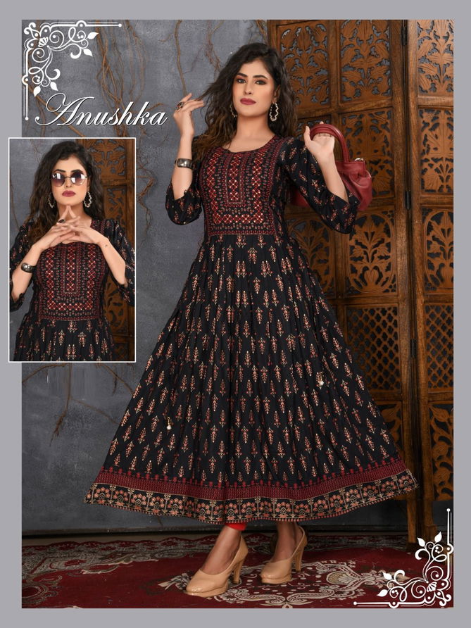 Anushka Vol 2 By Aagya Anarkali Kurtis Catalog